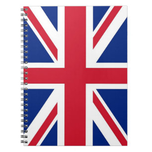 Notitieboek met de vlag van het Verenigd Koninkrij