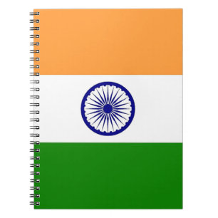 Notitieboek met de vlag van India