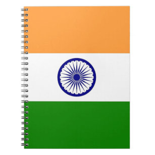 Notitieboek met de vlag van India
