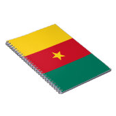 Notitieboek met de vlag van Kameroen (Rechterzijde)