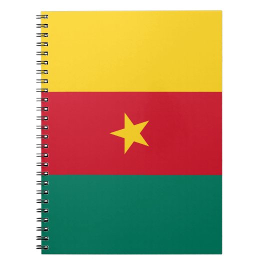 Notitieboek met de vlag van Kameroen (Voorkant)
