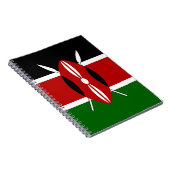 Notitieboek met de vlag van Kenia (Rechterzijde)