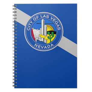 Notitieboek met de vlag van Las Vegas City
