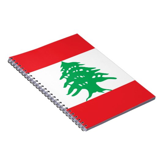 Notitieboek met de vlag van Libanon (Rechterzijde)