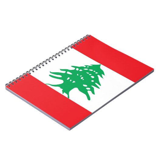 Notitieboek met de vlag van Libanon (Linkerzijde)