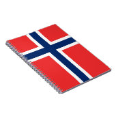 Notitieboek met de vlag van Noorwegen (Rechterzijde)