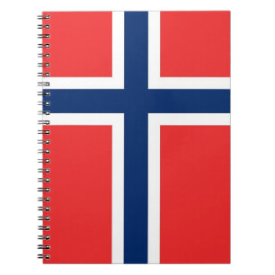 Notitieboek met de vlag van Noorwegen