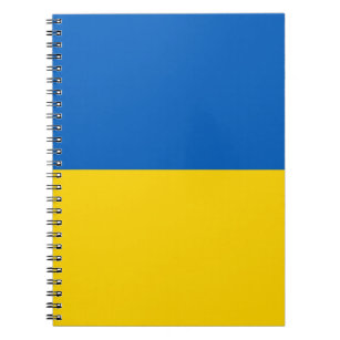 Notitieboek met de vlag van Oekraïne