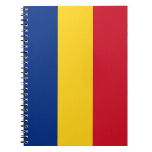 Notitieboek met de vlag van Roemenië