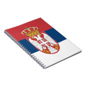 Notitieboek met de vlag van Servië (Rechterzijde)