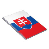 Notitieboek met de vlag van Slowakije (Rechterzijde)
