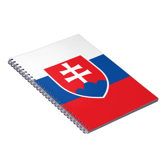 Notitieboek met de vlag van Slowakije (Rechterzijde)