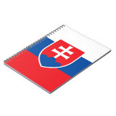 Notitieboek met de vlag van Slowakije (Linkerzijde)