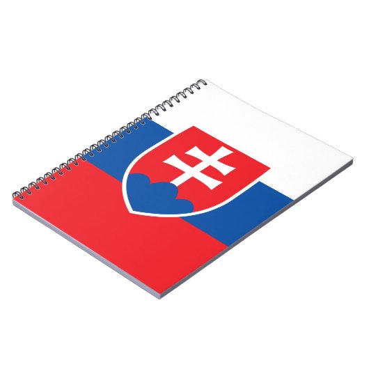 Notitieboek met de vlag van Slowakije (Linkerzijde)