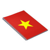 Notitieboek met de vlag van Vietnam (Rechterzijde)