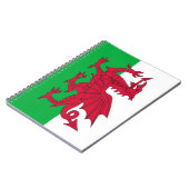 Notitieboek met de vlag van Wales (Linkerzijde)
