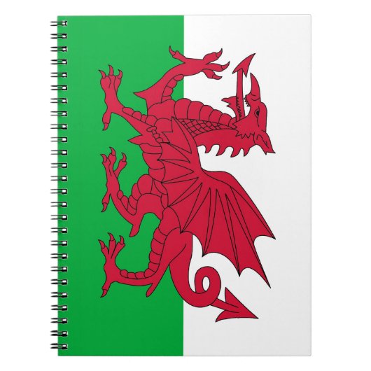 Notitieboek met de vlag van Wales (Voorkant)