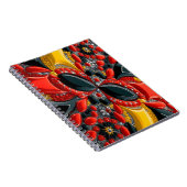 Notitieboek met Duitsland Kleuren Abstract Ontwerp (Rechterzijde)