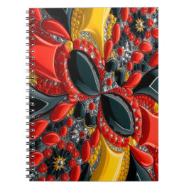 Notitieboek met Duitsland Kleuren Abstract Ontwerp