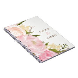 Notitieboek met een rondbindplanner voor roze Flor
