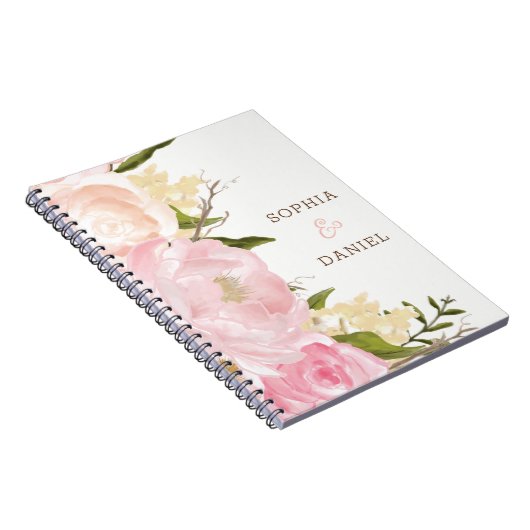 Notitieboek met een rondbindplanner voor roze Flor (Rechterzijde)