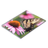 Notitieboek met geel rondvliegende biefstaart (Linkerzijde)