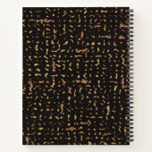 Notitieboek met gepersonaliseerde Gold Composition (Achterkant)