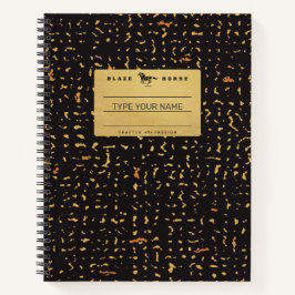 Notitieboek met gepersonaliseerde Gold Composition