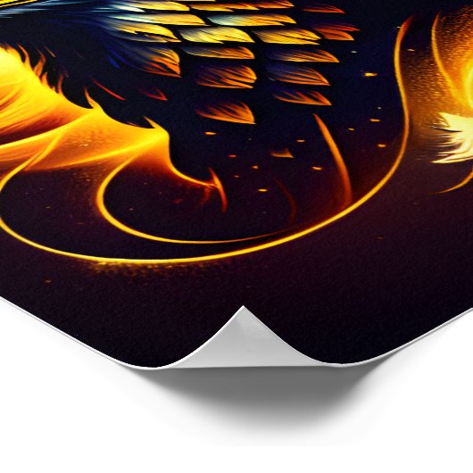 Notitieboek met goudmakreel poster (Hoek)