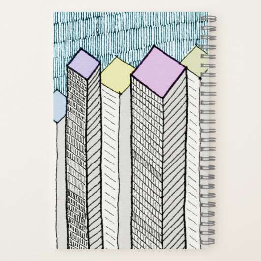 Notitieboek met handgemaakte graphics (Achterkant)