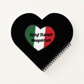 Notitieboek met hartvorm - Italiaans thema (Achterkant)