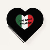 Notitieboek met hartvorm - Italiaans thema (Voorkant)