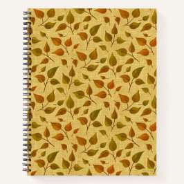 Notitieboek Met Herfstbladeren