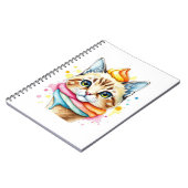 Notitieboek met ijs en kat (Linkerzijde)