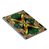 Notitieboek met Jamaicaanse kleuren Abstract Desig (Rechterzijde)