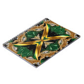 Notitieboek met Jamaicaanse kleuren Abstract Desig (Linkerzijde)