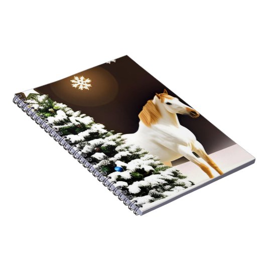 Notitieboek met kerstboom en paard (Rechterzijde)