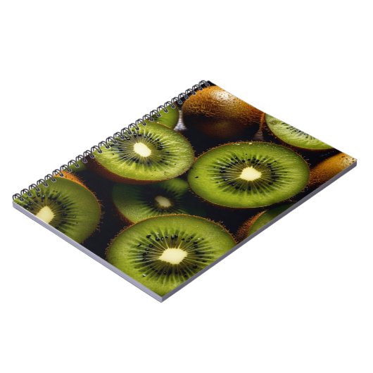 Notitieboek met Kiwi Fruit Design – Levendig Groen (Linkerzijde)