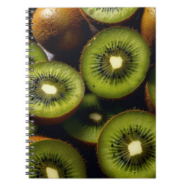 Notitieboek met Kiwi Fruit Design – Levendig Groen