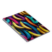Notitieboek met kleurrijk en cool bananenontwerp (Rechterzijde)