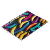 Notitieboek met kleurrijk en cool bananenontwerp (Linkerzijde)