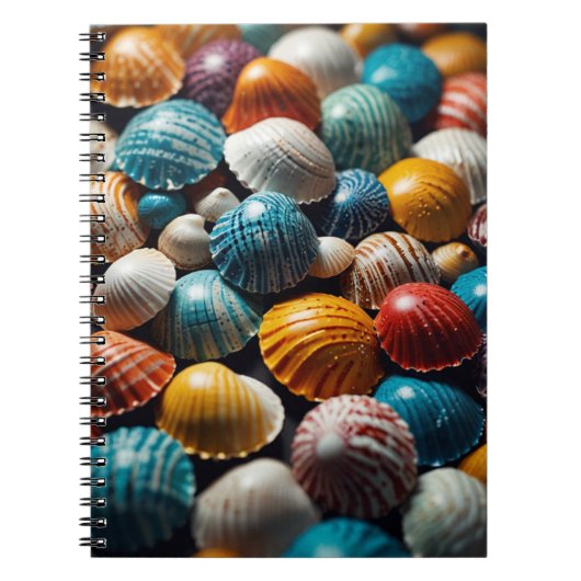 Notitieboek met kleurrijk Seashell Design (Voorkant)