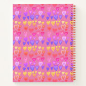 Notitieboek met kleurrijke harten (Achterkant)