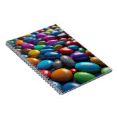 Notitieboek met kleurrijke levendige en kiezeldesi (Rechterzijde)