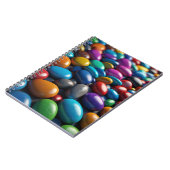 Notitieboek met kleurrijke levendige en kiezeldesi (Linkerzijde)