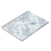 Notitieboek met koraalrif en zeeschelp & zeester o (Linkerzijde)