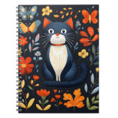 Notitieboek met leuke kattenprint cover (Voorkant)