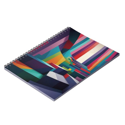 Notitieboek met levendig trapontwerp (Linkerzijde)