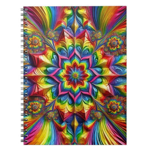 Notitieboek met LGBTQ kleuren Abstract Design (Voorkant)