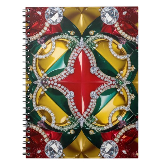 Notitieboek met Los Angeles Kleuren Abstract Ontwe (Voorkant)